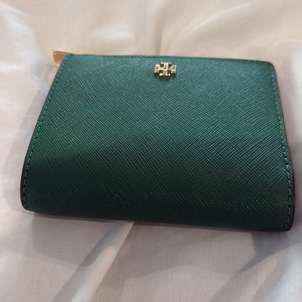 Tory Burch green wallet